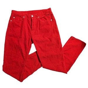 ZADIG & VOLTAIRE Men's Red Corduroy Pants Jeans Trousers Dirko Size 38